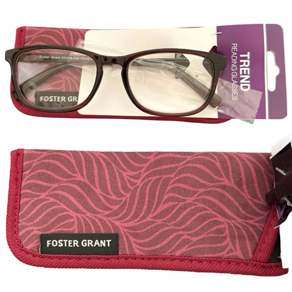 Foster Grant Trend Reading Glasses with Case
